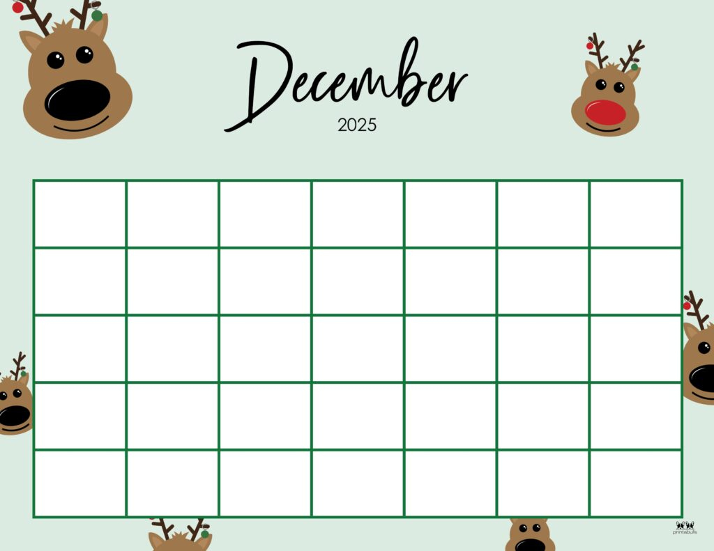 December 2025 Calendars - 107 Free Printables | Printabulls intended for Printable December 2025 Calendar Free