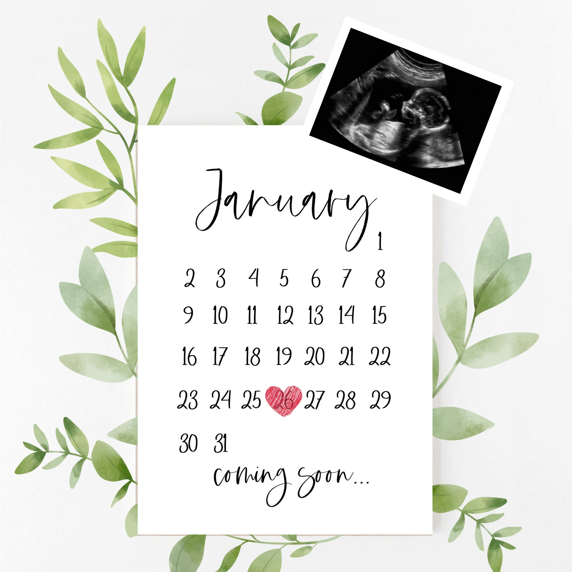 December 2025 Pregnancy Announcement Printable | December pertaining to Free Printable Pregnancy Announcement Calendar December 2025