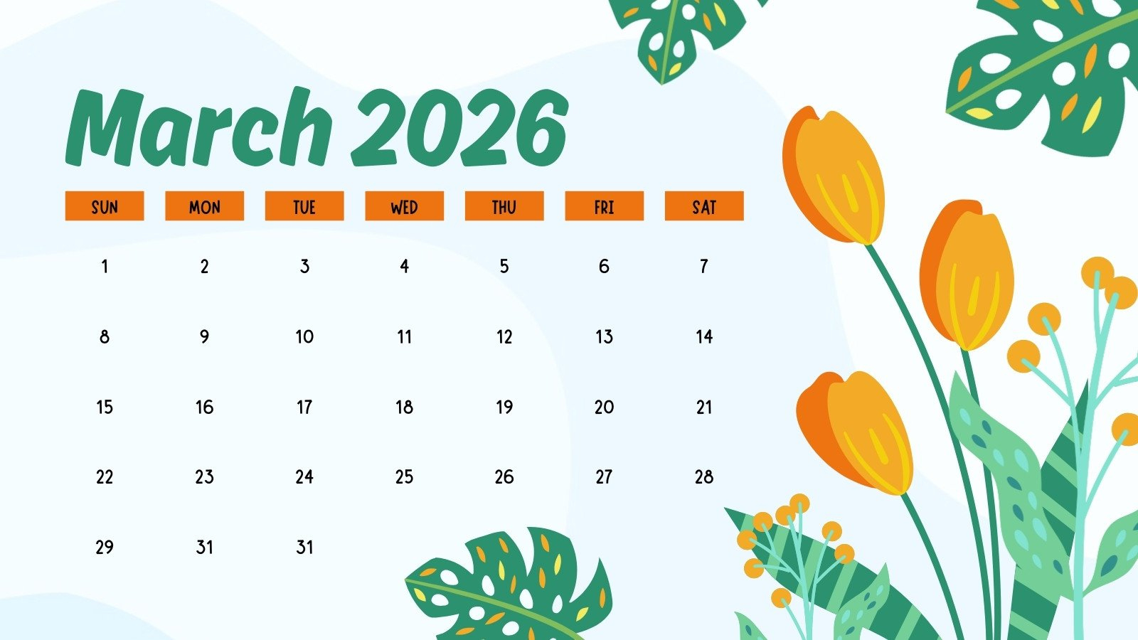 Free To Edit And Print March 2026 Calendar Templates | Canva regarding March 2026 Desktop Calendar