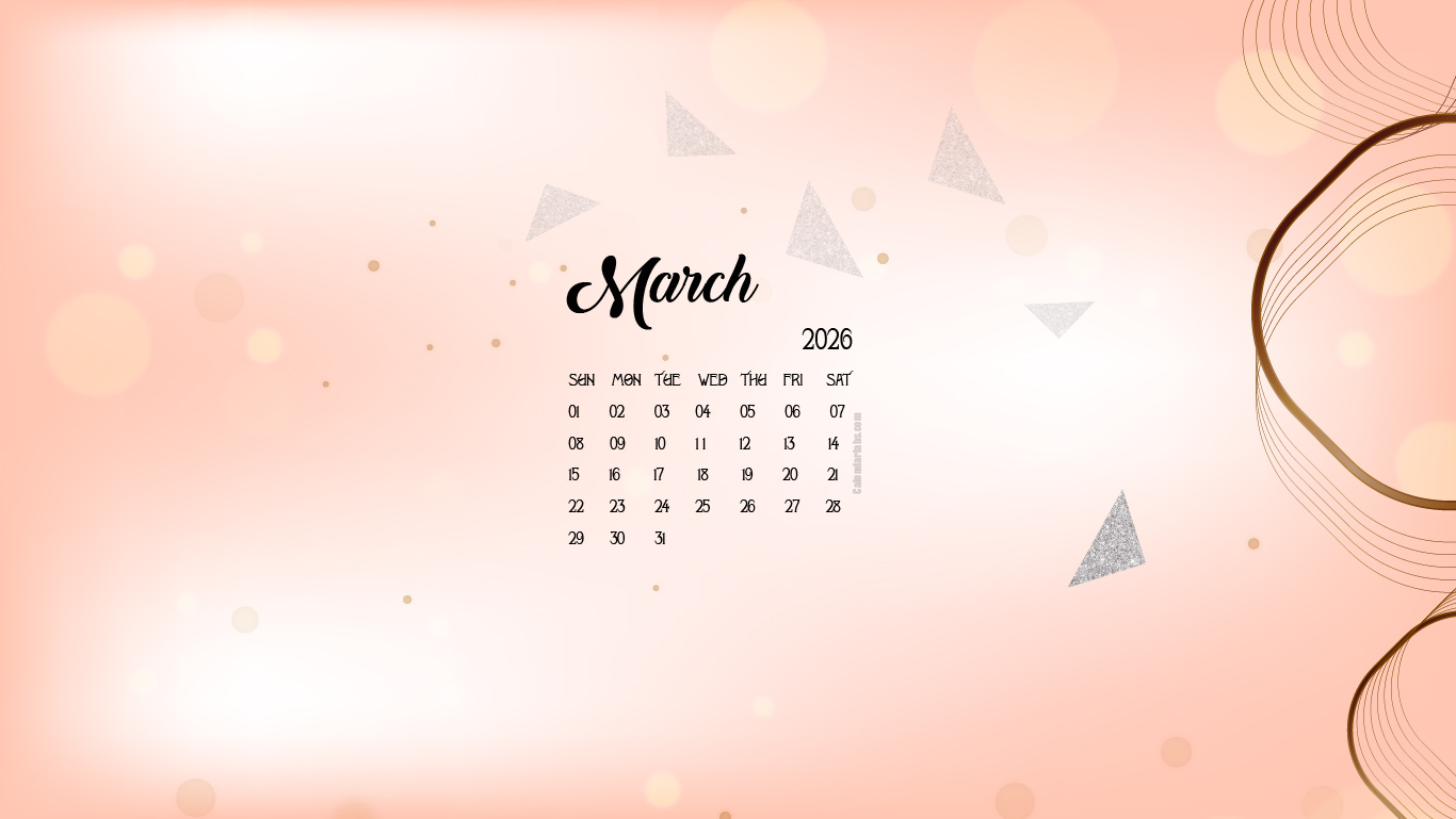 March 2026 Desktop Wallpaper Calendar - Calendarlabs for March 2026 Calendar Desktop Wallpaper