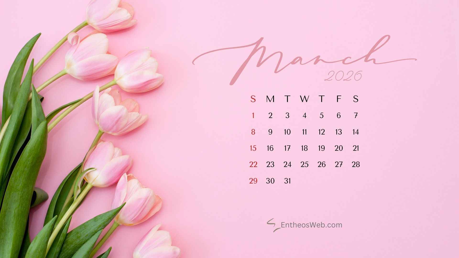 March Desktop Wallpaper Calendars 2026 » Entheosweb in March 2026 Calendar Wallpaper